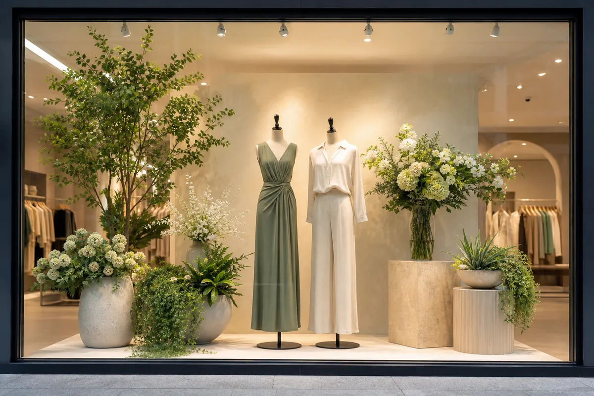 Artificial plants for retail and visual merchandising