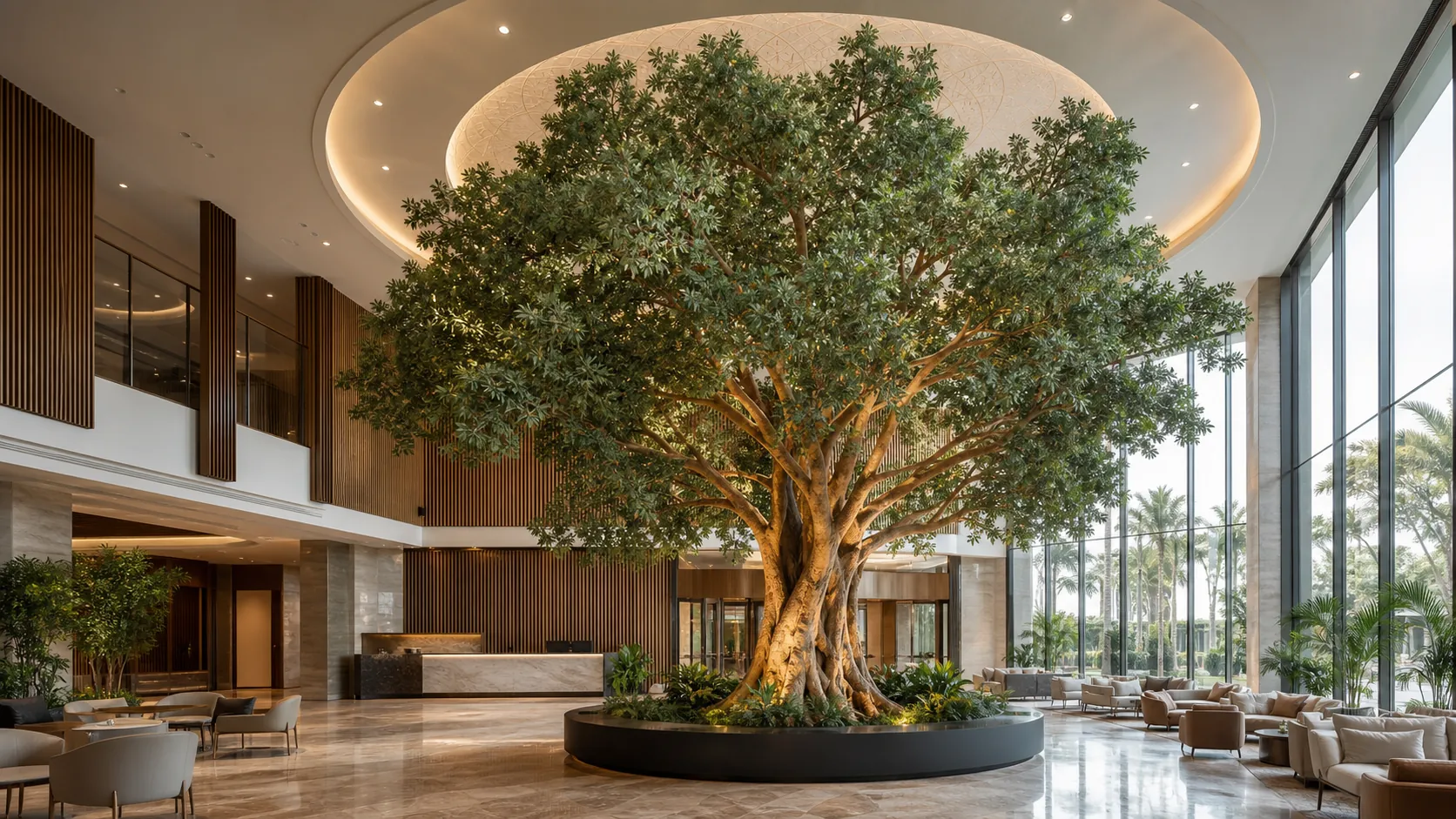 Oversized & Custom Faux Trees for Commercial Projects