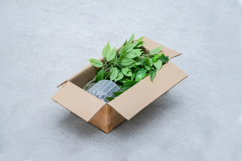 Standard assembled packing for trial orders and desktop artificial plants