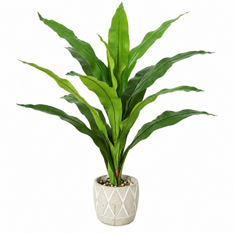 Lush Green Faux Tropical Floor Plant
