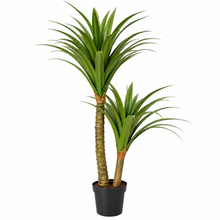 Double Trunk Artificial Yucca Cane Tree