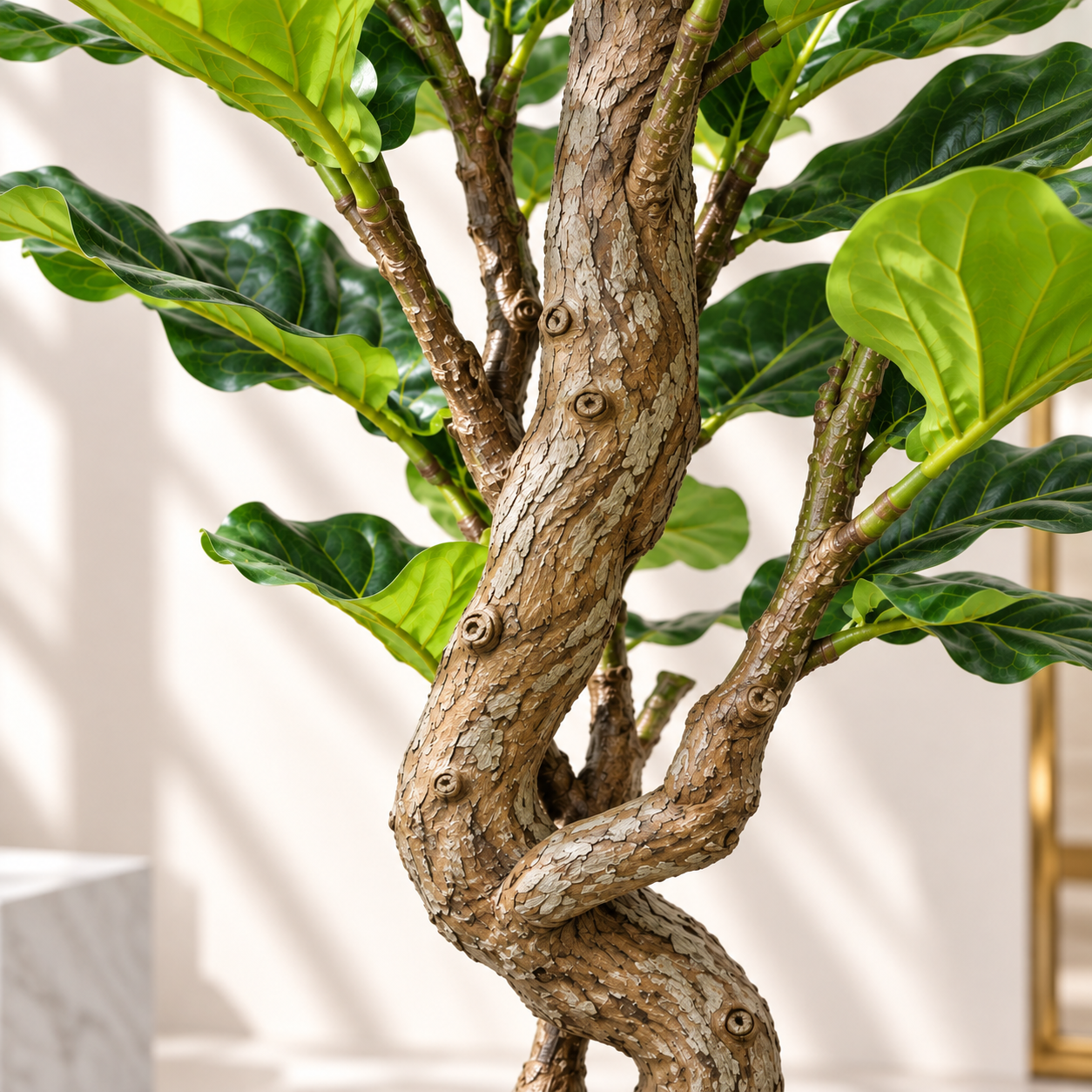 Curved Trunk Artificial Tree