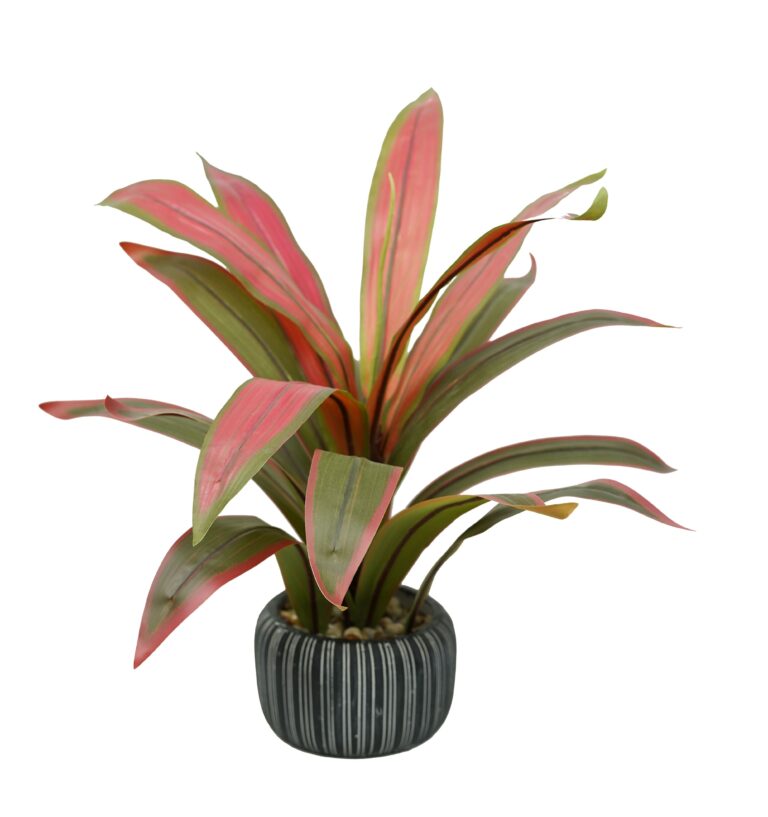 Realistic Potted Faux Tropical Plant