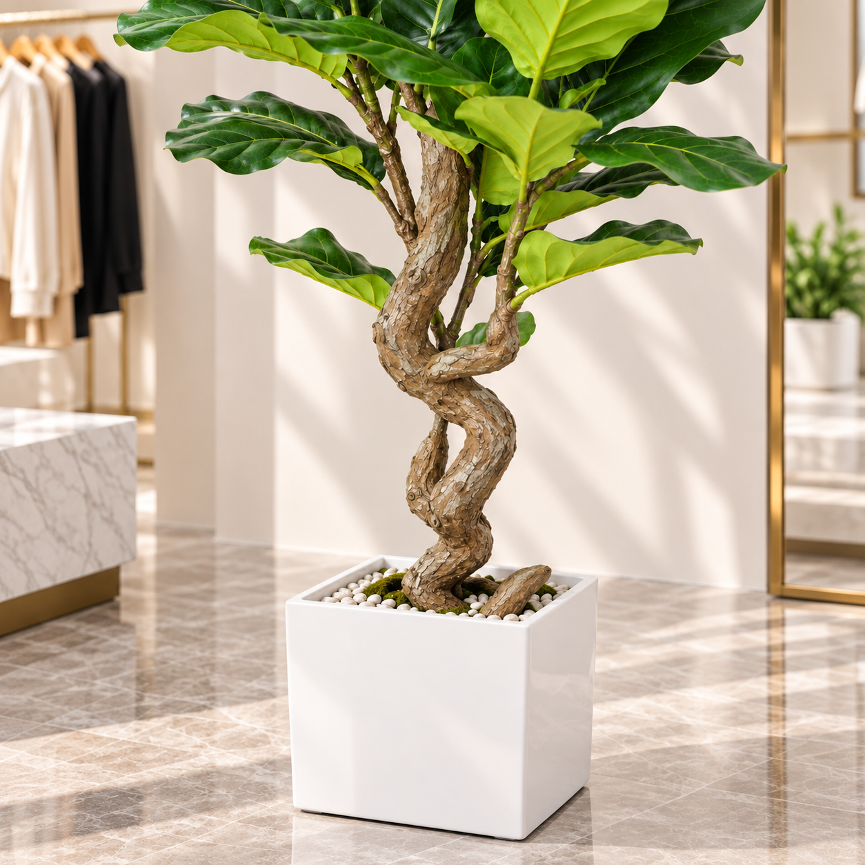 Faux Fiddle Leaf Fig Tree