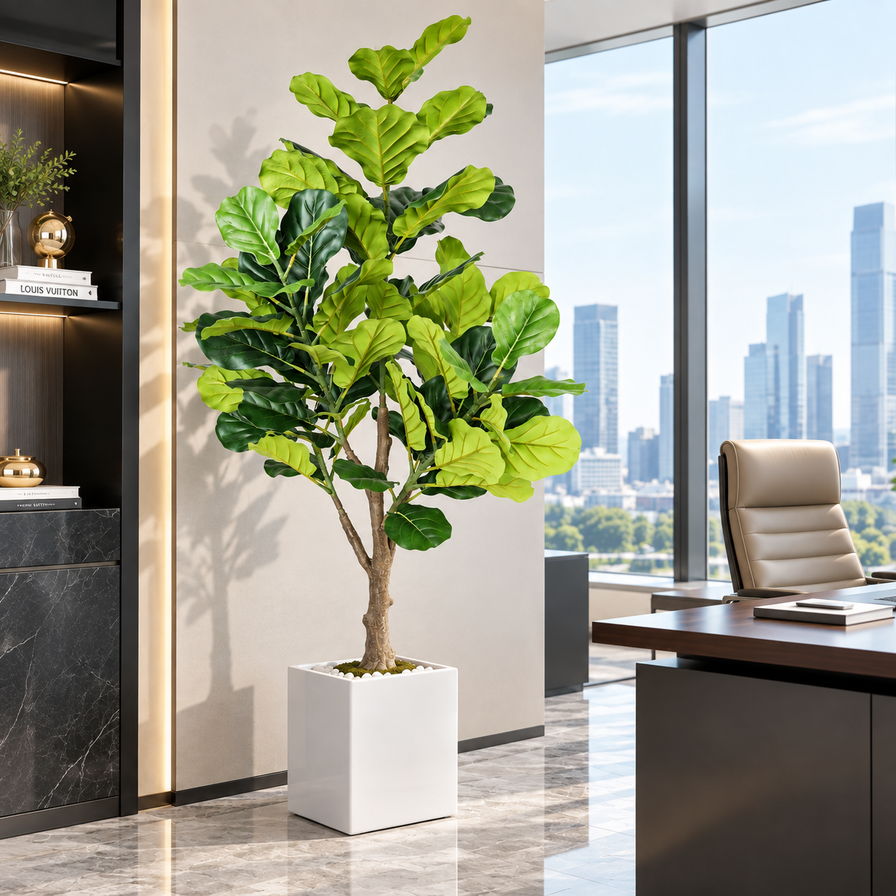 Faux Fiddle Leaf Fig Tree